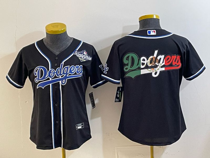 Youth 2026 Los Angeles Dodgers Blank Black Game Nike MLB Jersey style 0010